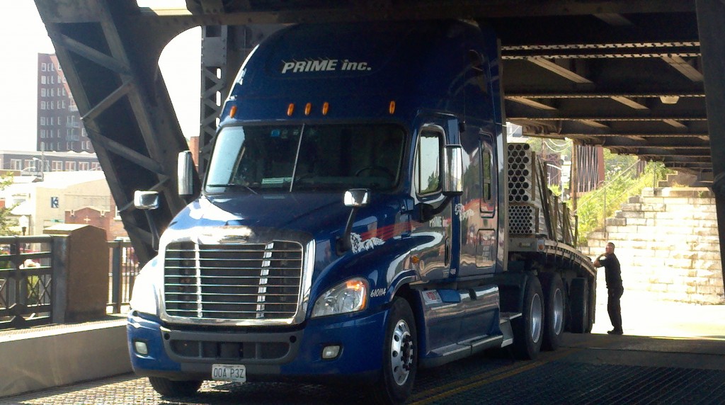 Truck stuck
